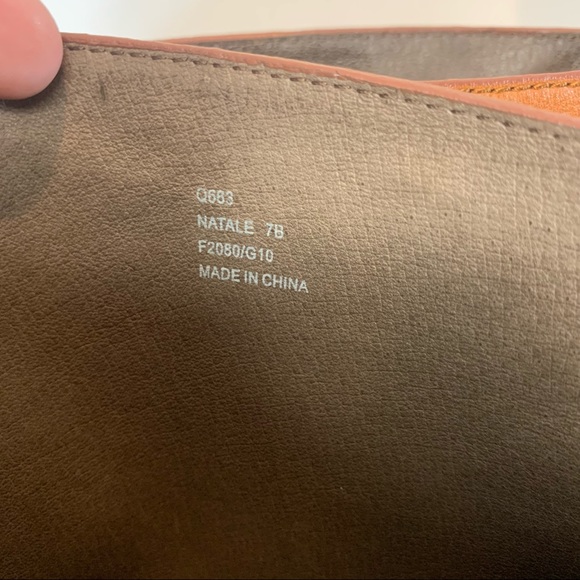 Coach Natalie cognac brown leather tall riding boots Women’s Size 7 - Picture 12 of 14